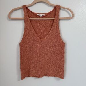 O’NEILL Coral Pink Knit Sleeveless V-Neck Tank